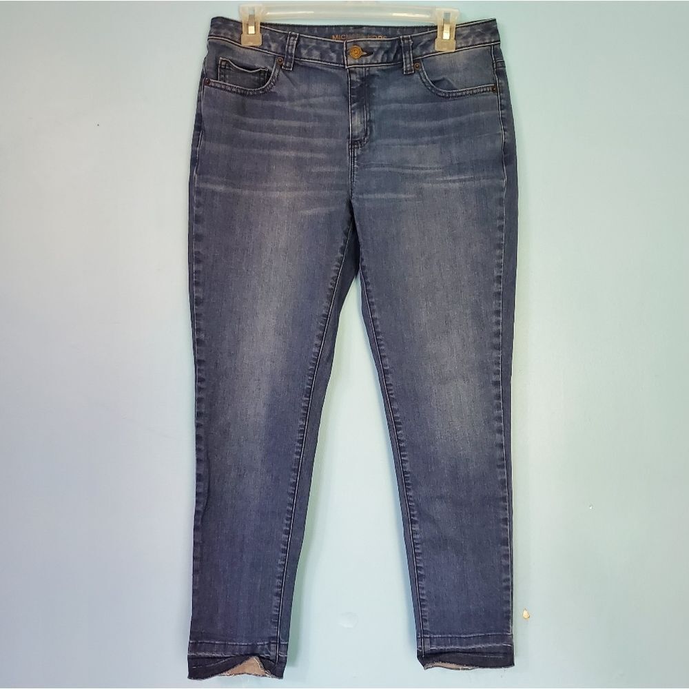 Michael Kors Ankle/Cropped Raw Edge Denim Jeans